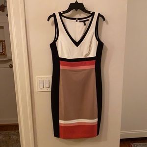 White House Black Market color block dress